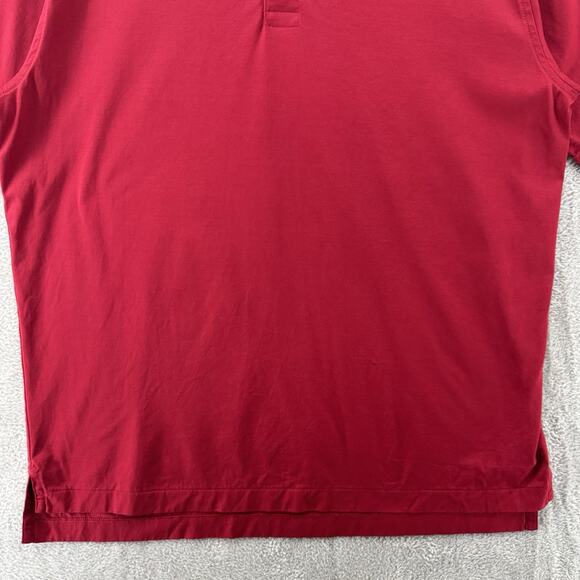 Brooks Brothers Shirt Mens L Red Polo 1/4 Button Country Club Short Sleeve Sport - Picture 4 of 12